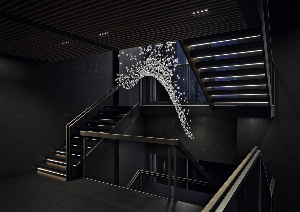 OreStone Grand Quartz Kristall Kronleuchter anpassbar