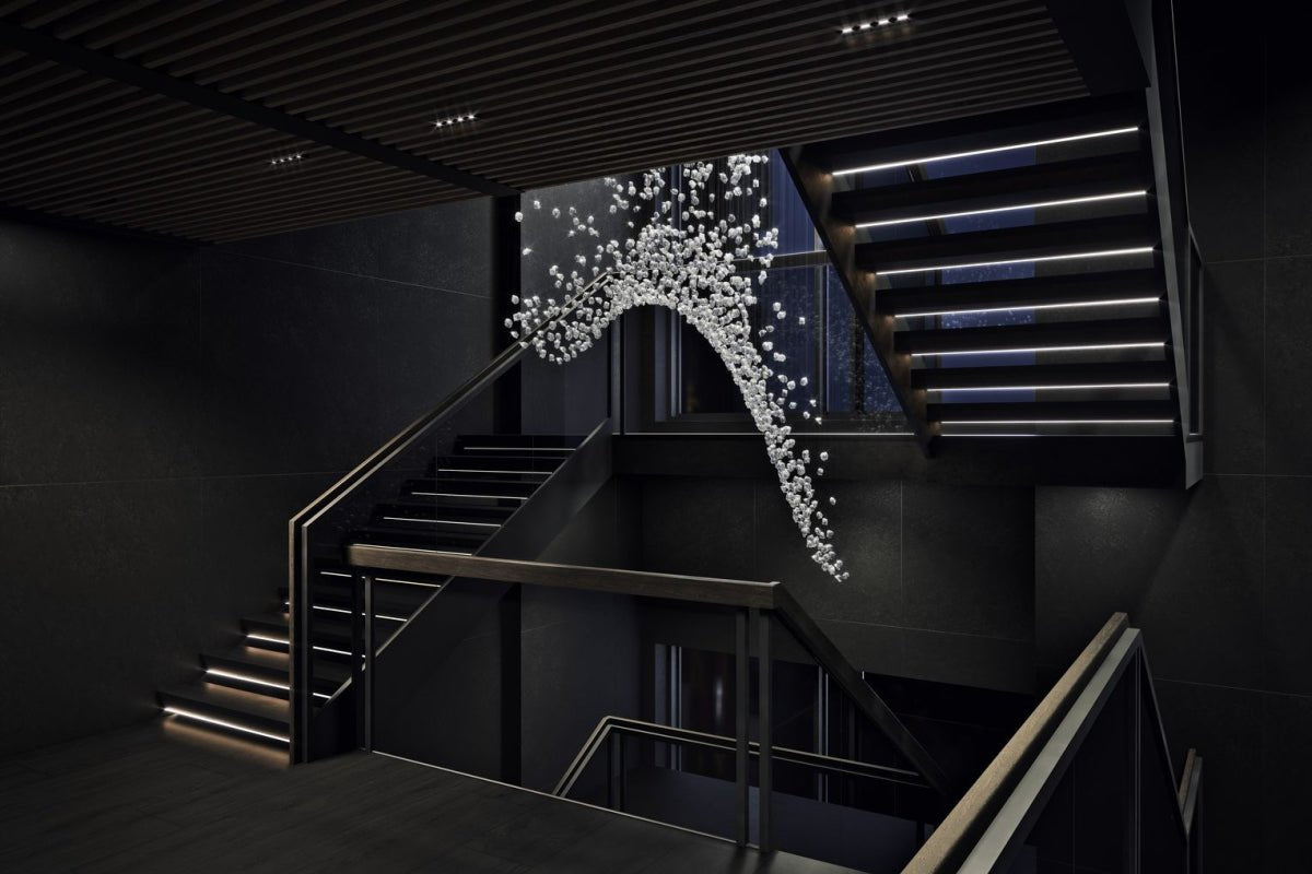 OreStone Grand Quartz Kristall Kronleuchter anpassbar