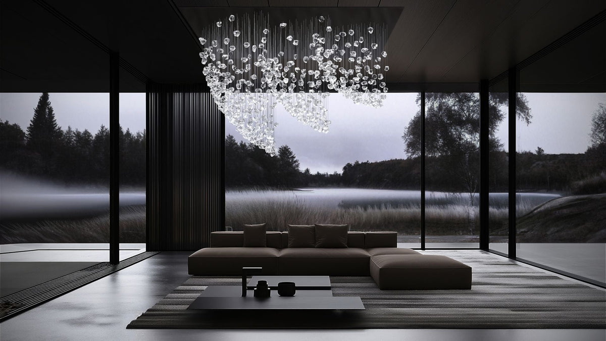 OreStone Grand Quartz Kristall Kronleuchter anpassbar