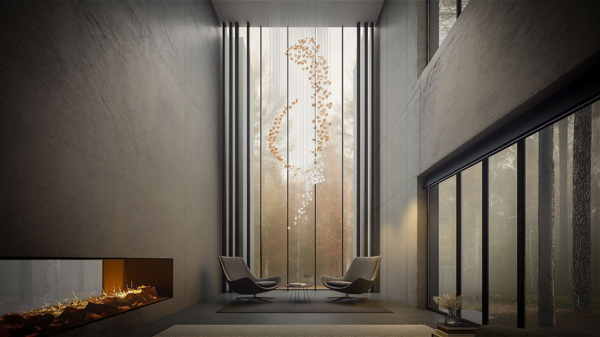 OreStone Grand Quartz Kristall Kronleuchter anpassbar