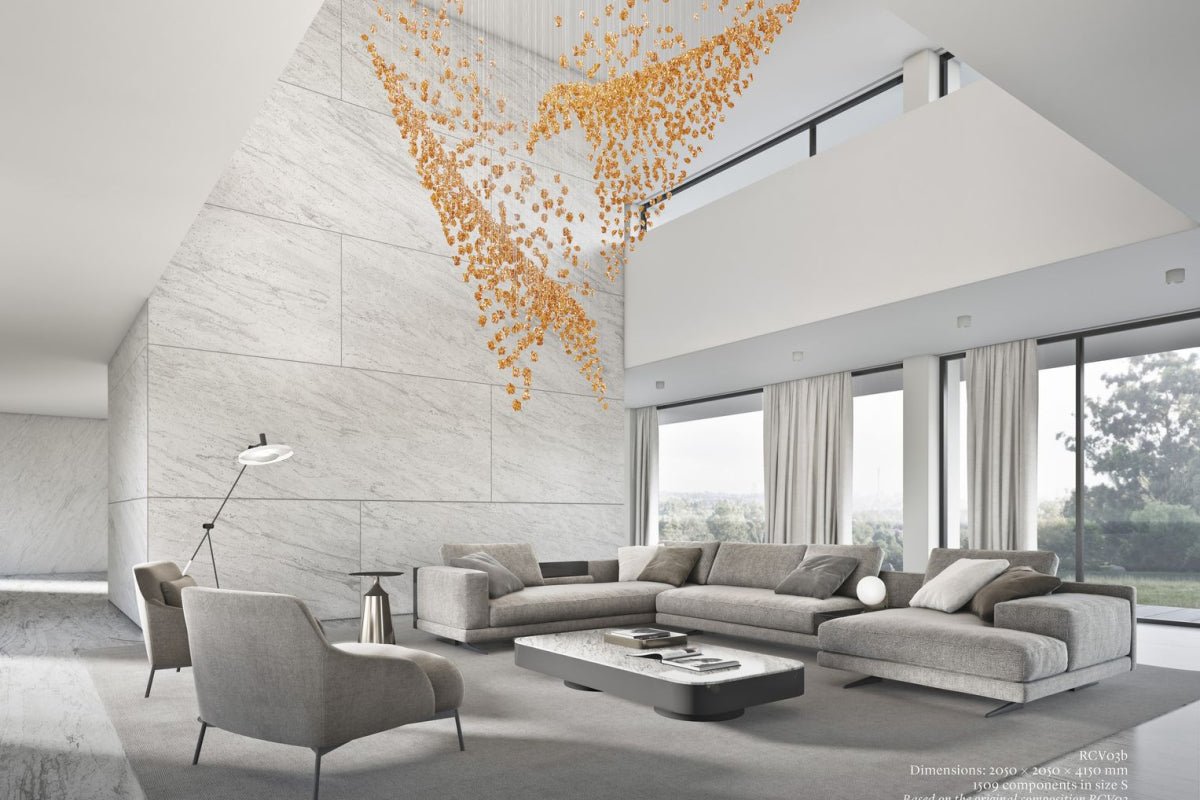 OreStone Grand Quartz Kristall Kronleuchter anpassbar