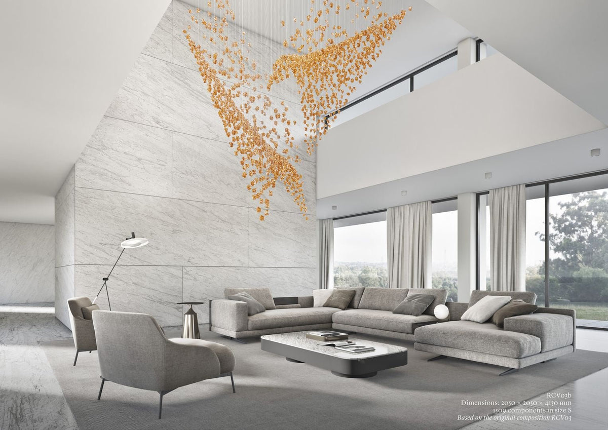 OreStone Grand Quartz Kristall Kronleuchter anpassbar