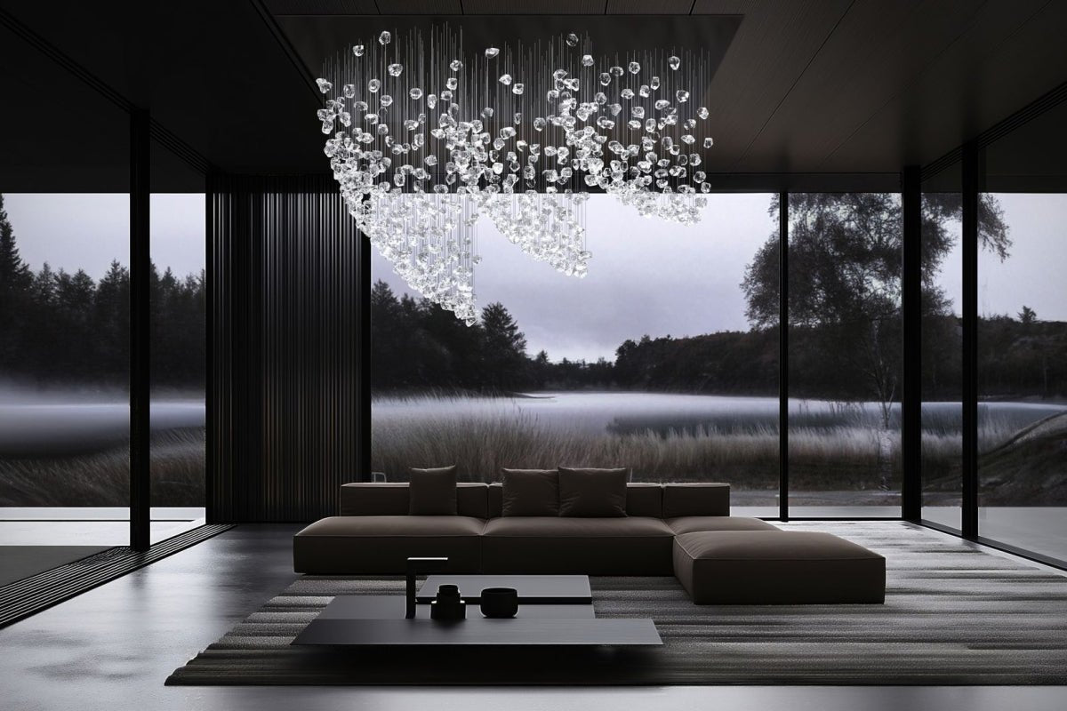 OreStone Grand Quartz Kristall Kronleuchter anpassbar