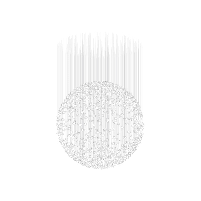 OreStone Grand Quartz Kristall Kronleuchter anpassbar