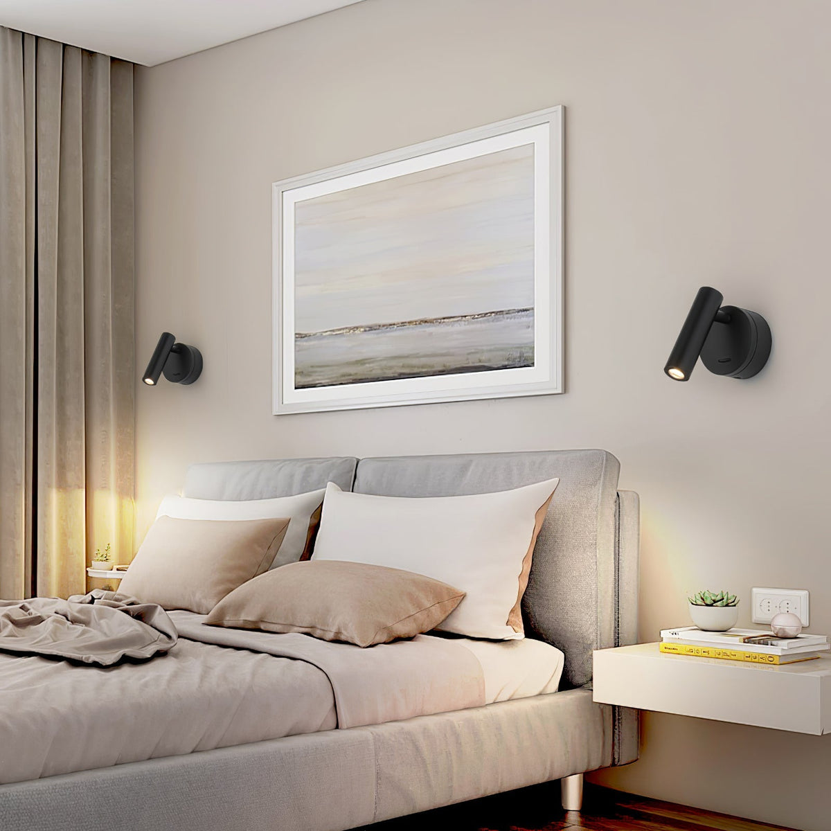 Cox Kunst Premium Leselampe LED Schlafzimmer Wandleuchte
