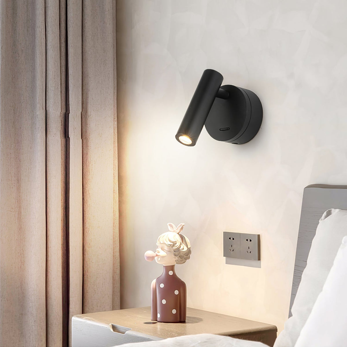 Cox Kunst Premium Leselampe LED Schlafzimmer Wandleuchte