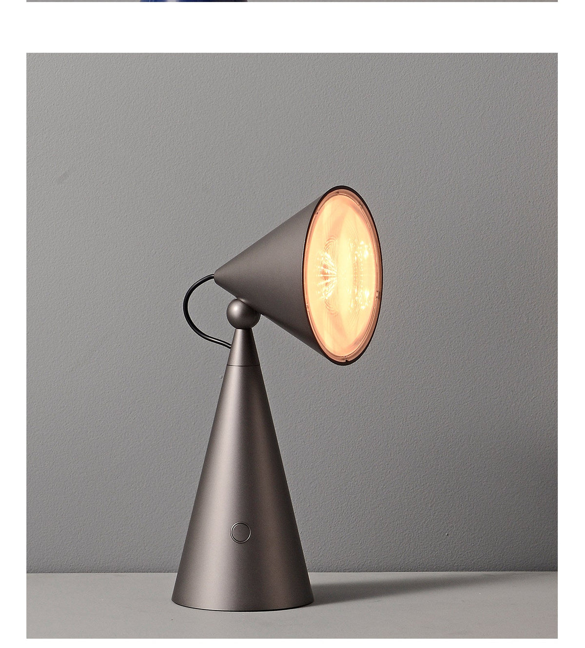 Rechargeable Wiederaufladbare Kegel-Tischleuchte