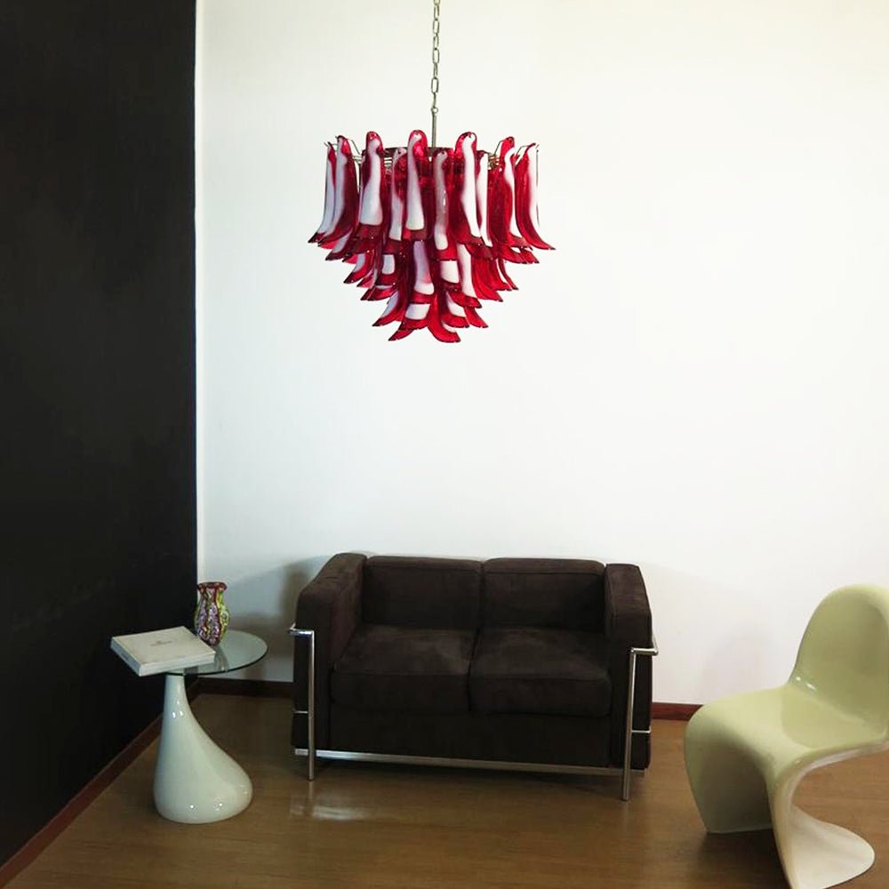 Teriaiel Kronleuchter rote Murano