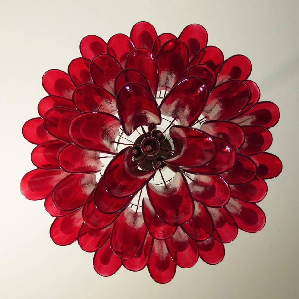 Teriaiel Kronleuchter rote Murano