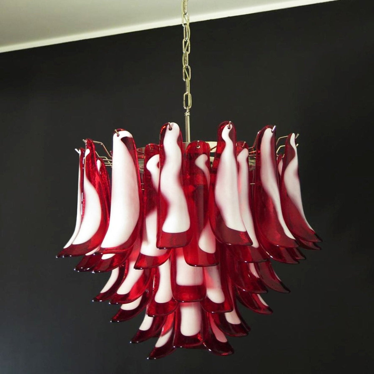 Teriaiel Kronleuchter rote Murano