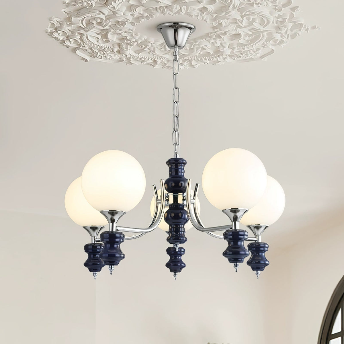 Miraena Kronleuchter Regal Orb mattiert
