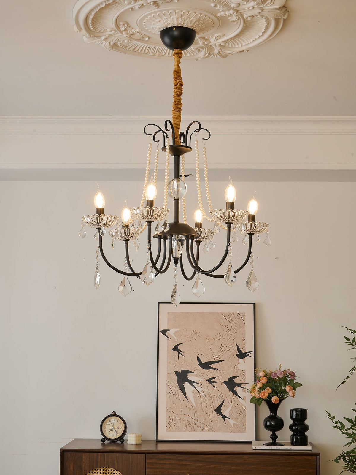 Ivinila Kronleuchter im postmodernen Luxus-Klassiker-Stil aus Kristall