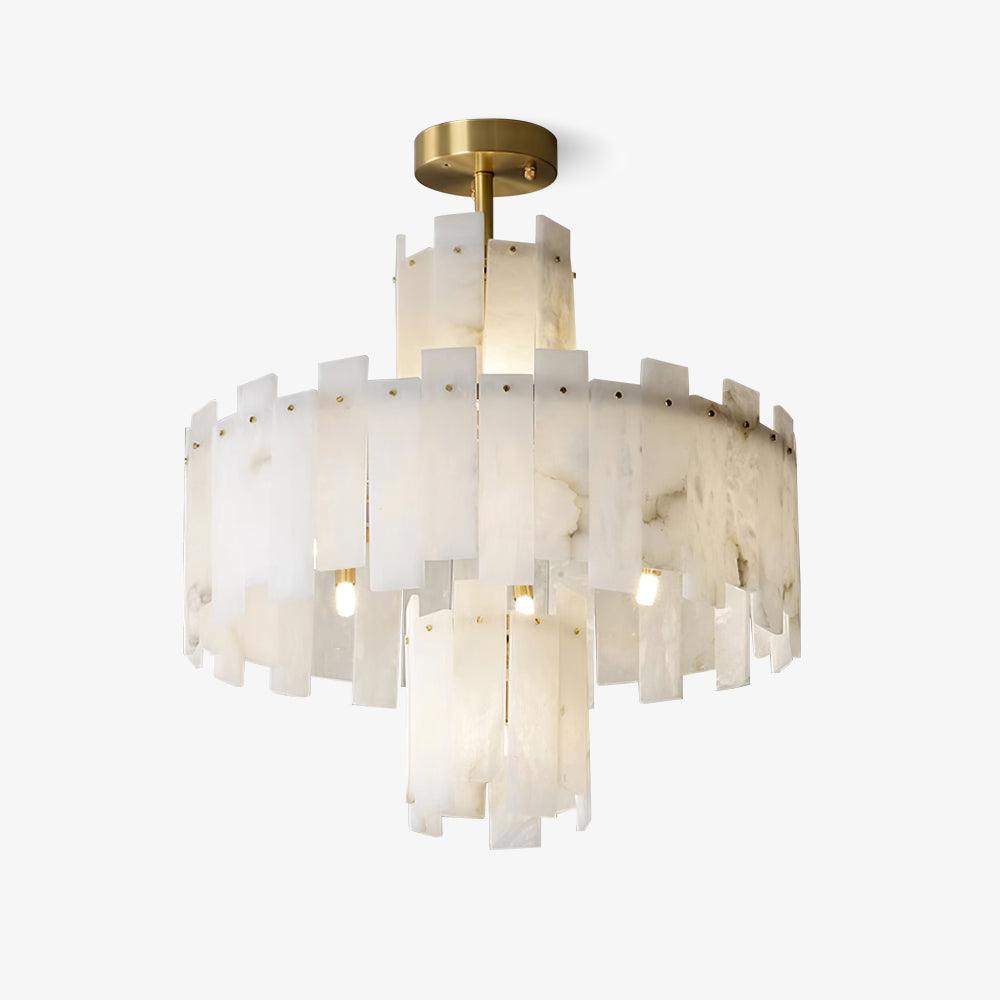 Soraya Art Deco Alabaster Kronleuchter