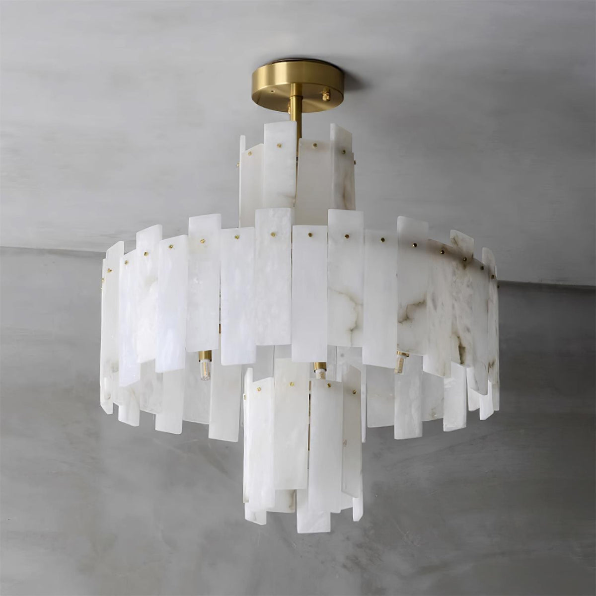 Soraya Art Deco Alabaster Kronleuchter
