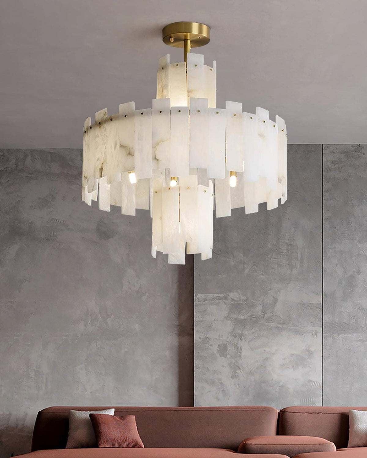 Soraya Art Deco Alabaster Kronleuchter