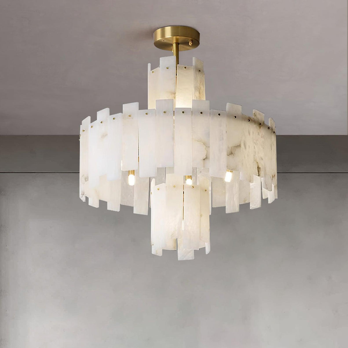 Soraya Art Deco Alabaster Kronleuchter