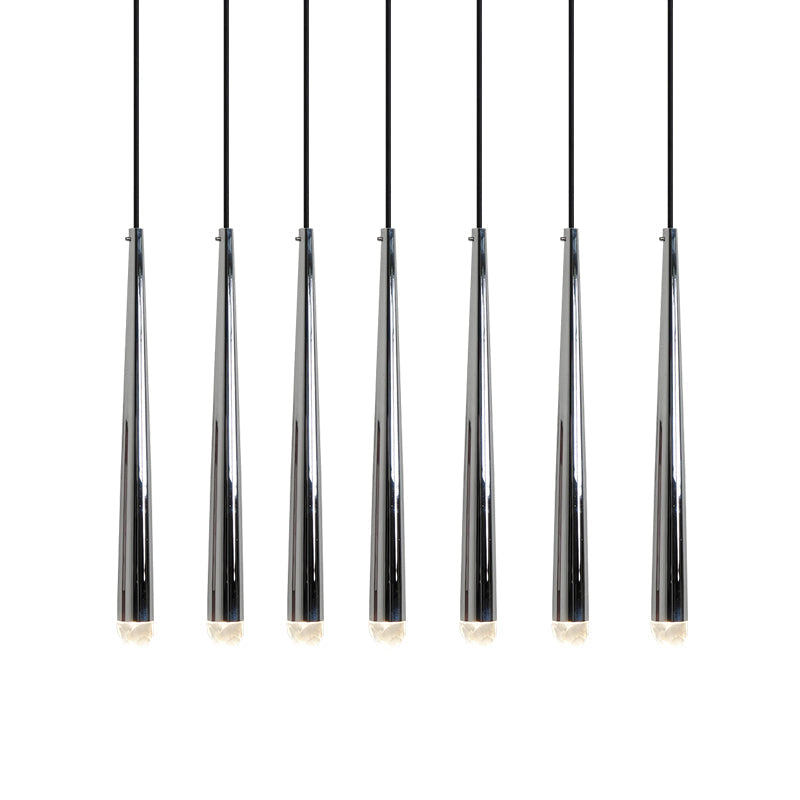 Kronleuchter mit poliertem Messing und Kristall-Lampenschirm minimalistisch