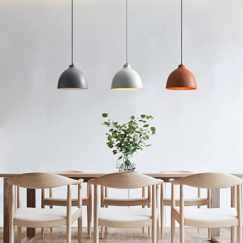 Avi Industriell LED Pendelleuchte Harz Schale Schlaf/Esszimmer