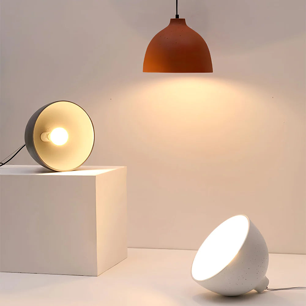 Avi Industriell LED Pendelleuchte Harz Schale Schlaf/Esszimmer