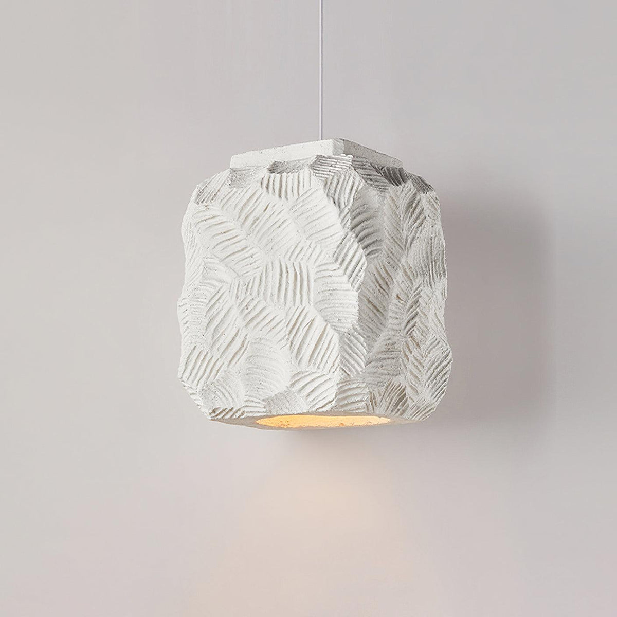 Olsilel Pendelleuchte aus Kunstharz im zeitgenössischen Design mit geometrischen Formen
