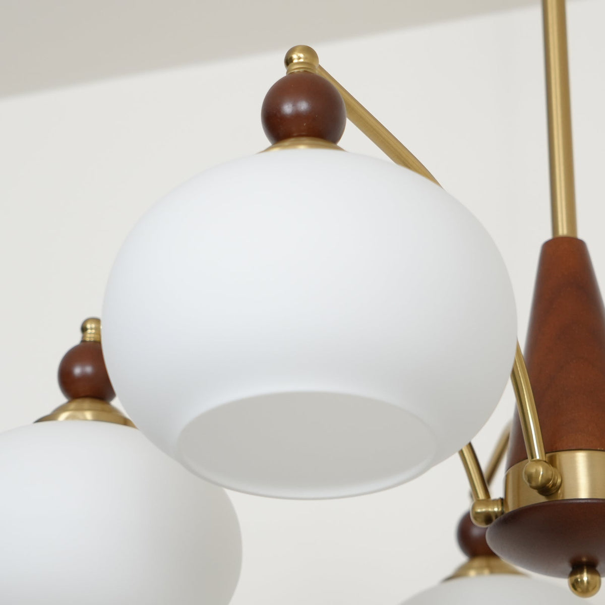 Vevely Pendelleuchte Retro Gelb Glas Messing
