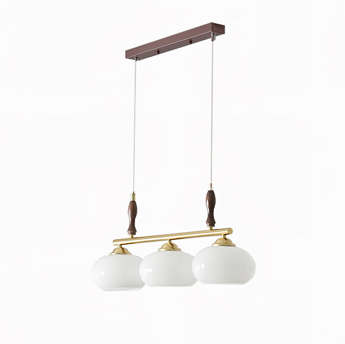 Vevely Pendelleuchte Retro Gelb Glas Messing