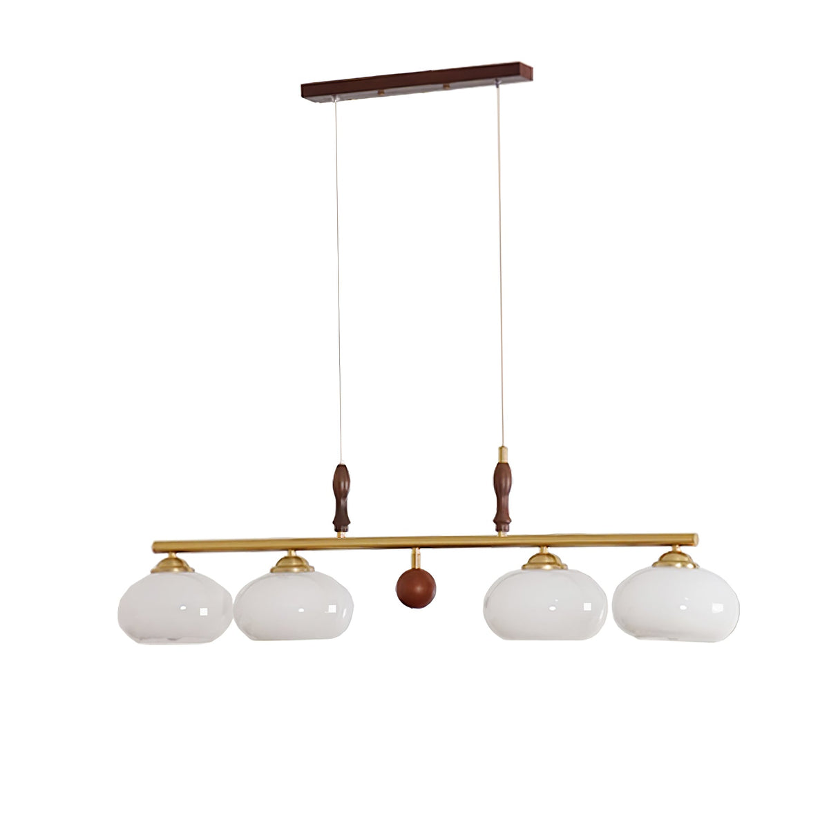 Vevely Pendelleuchte Retro Gelb Glas Messing