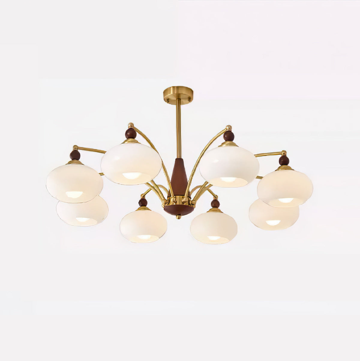 Vevely Pendelleuchte Retro Gelb Glas Messing