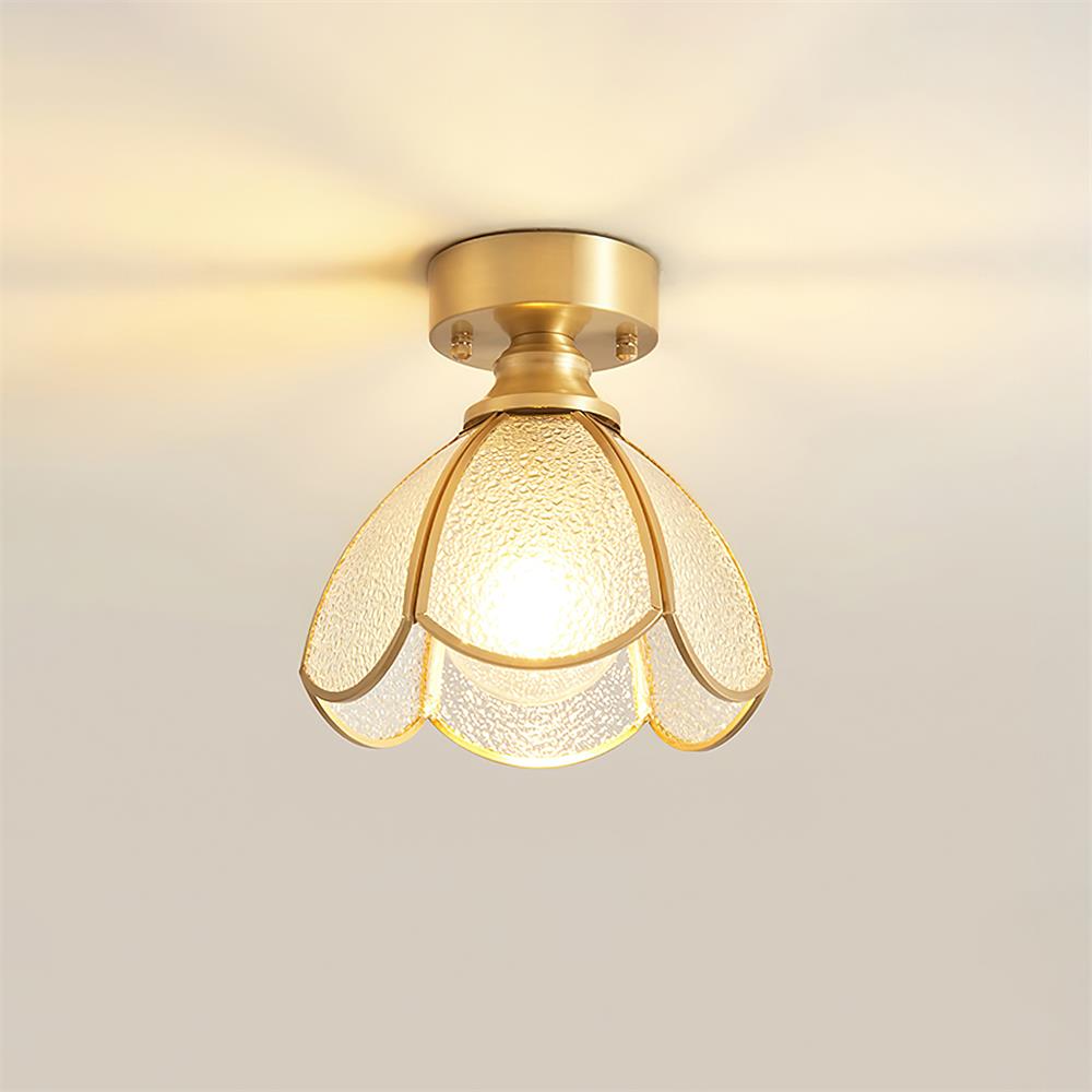 Nexo Tiffany-Stil-Deckenleuchte mit farbigem Bleiglas-Lampenschirm