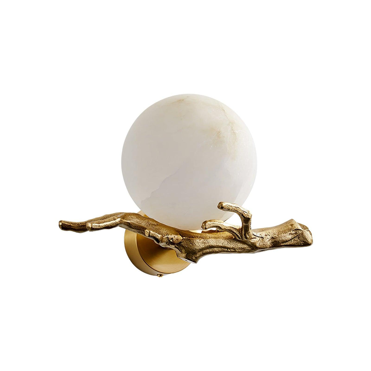 Erixa Retro Twigs Messing Marmor Wandleuchte