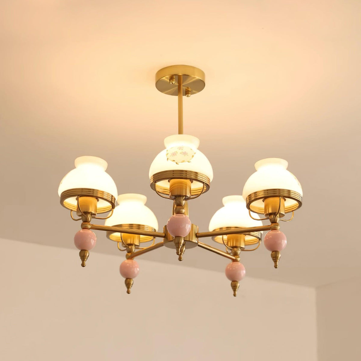 Kronleuchter aus Glas und Metall für Esszimmer oder Wohnzimmer Vintage | Cielum