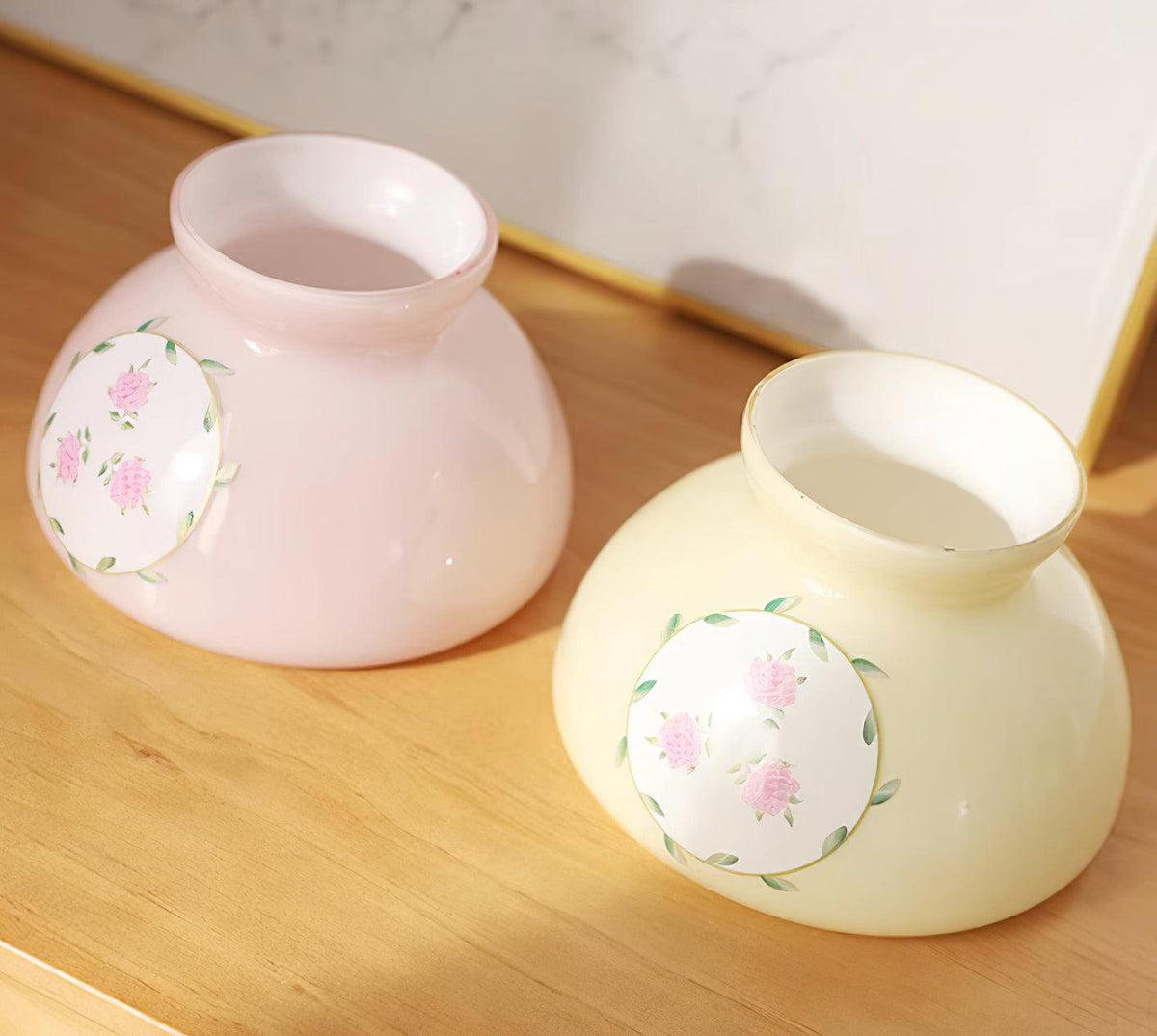 Evia Wandleuchte aus Glas für Schlafzimmer oder Flur Retro
