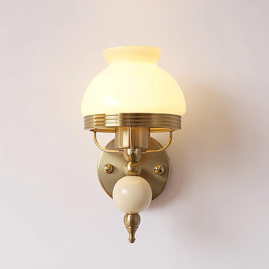 Evia Wandleuchte aus Glas für Schlafzimmer oder Flur Retro