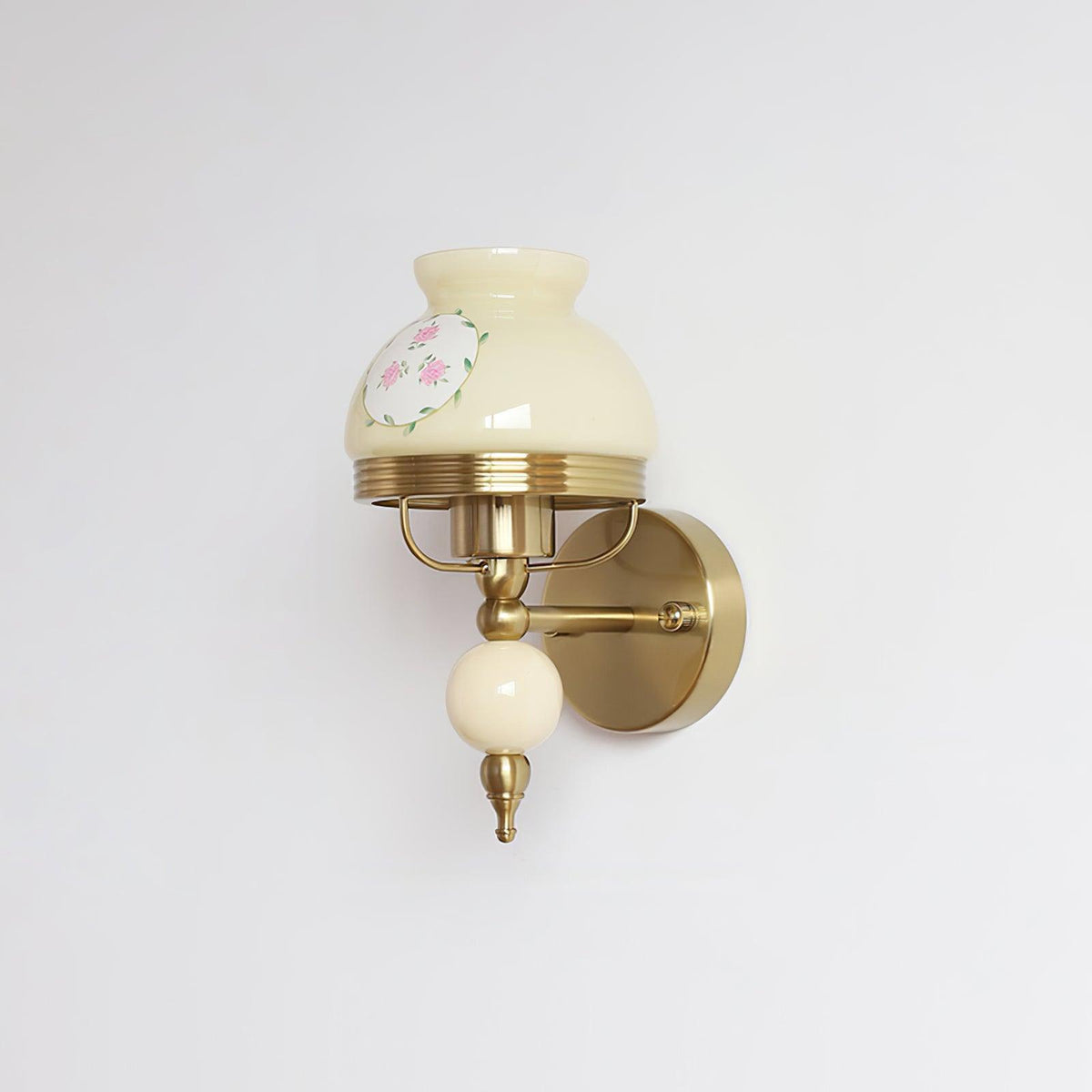 Evia Wandleuchte aus Glas für Schlafzimmer oder Flur Retro