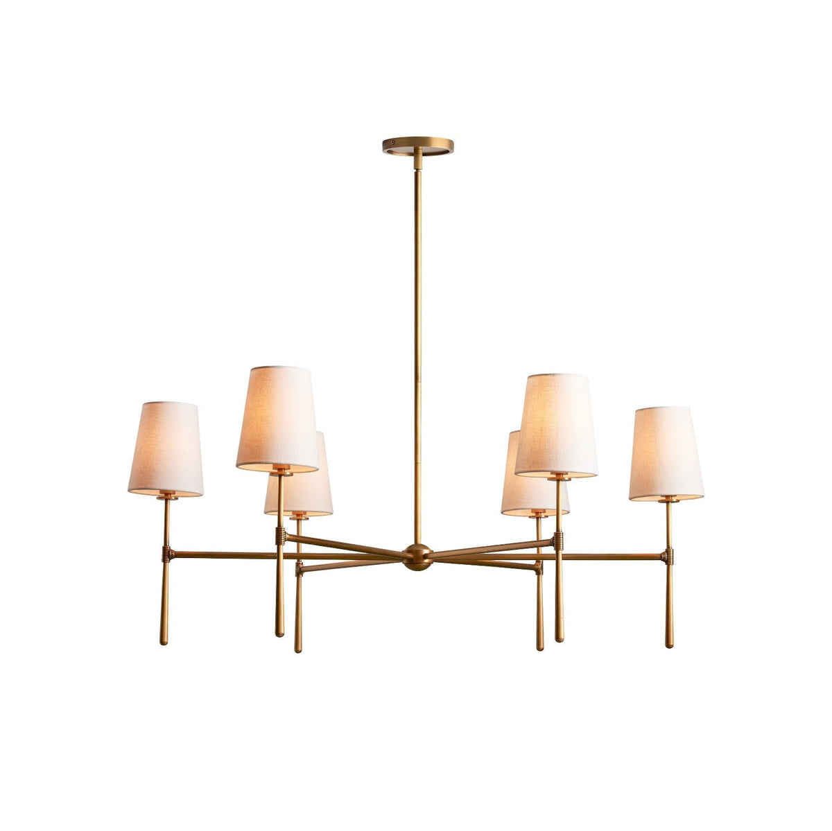 Valea 4/6-flammiger Kronleuchter im Mid-Century-Stil