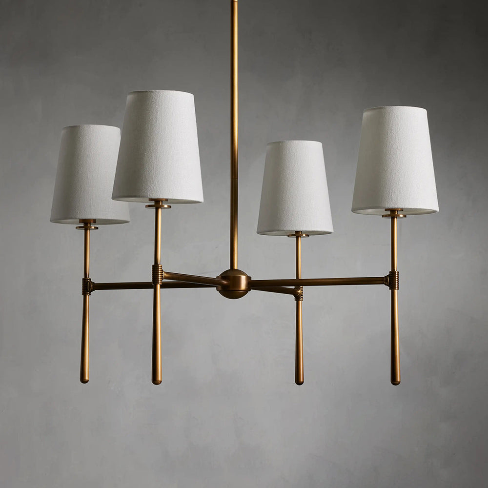Valea 4/6-flammiger Kronleuchter im Mid-Century-Stil