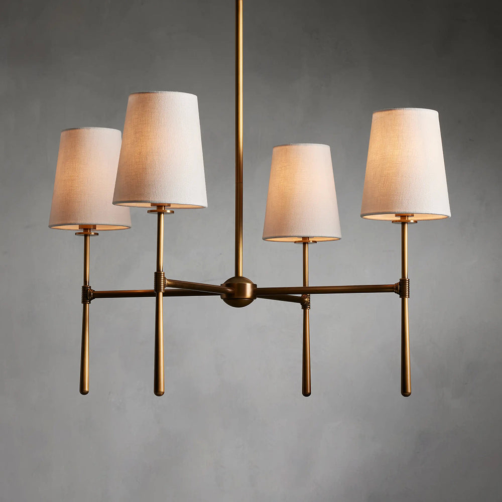 Valea 4/6-flammiger Kronleuchter im Mid-Century-Stil
