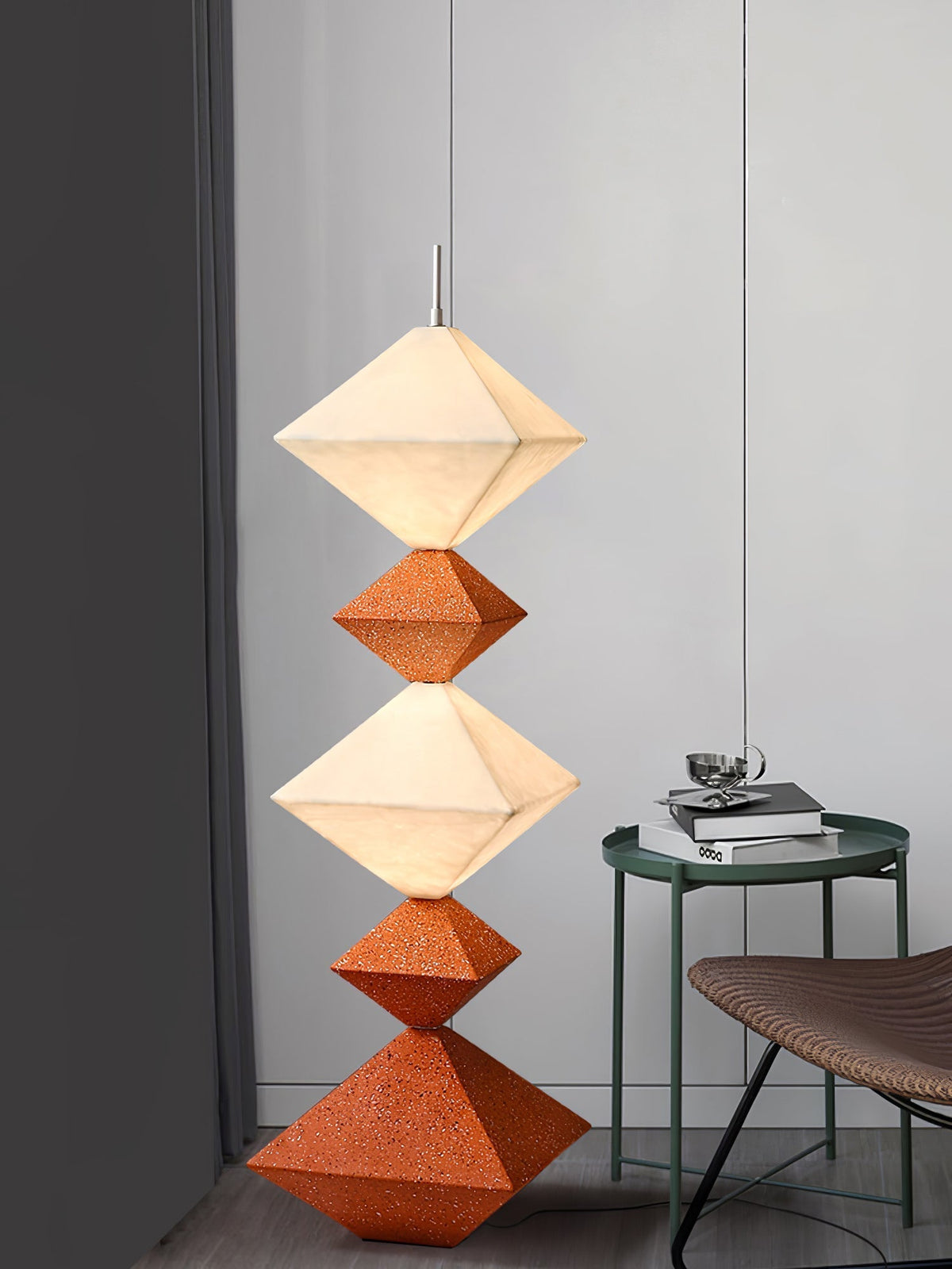GeoGlow Rhombus Cube Stehleuchte