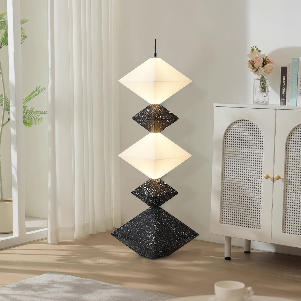 GeoGlow Rhombus Cube Stehleuchte
