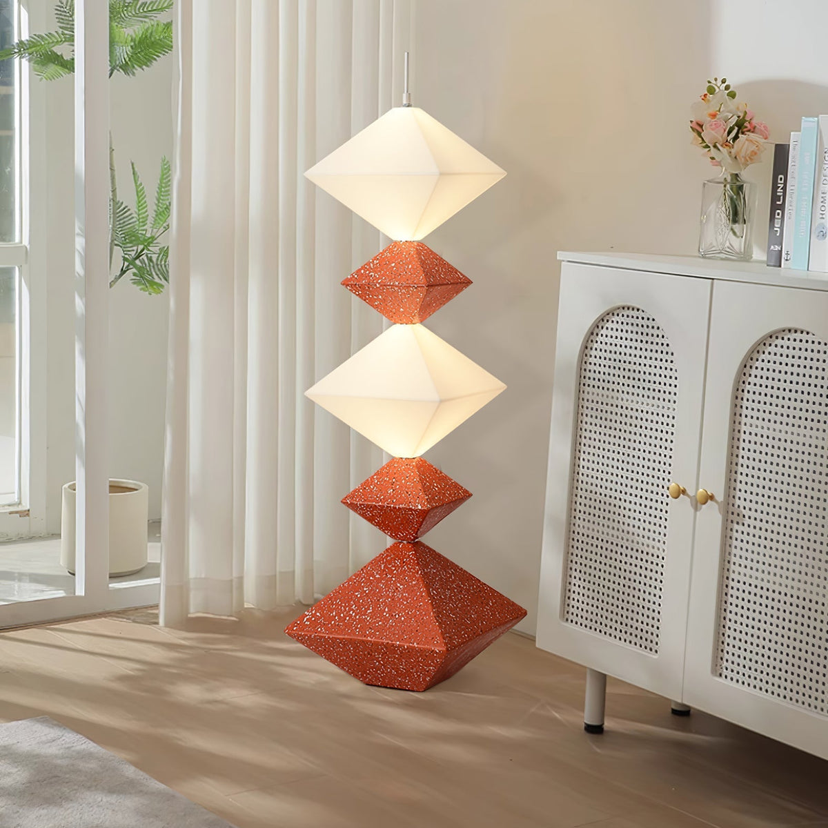 GeoGlow Rhombus Cube Stehleuchte