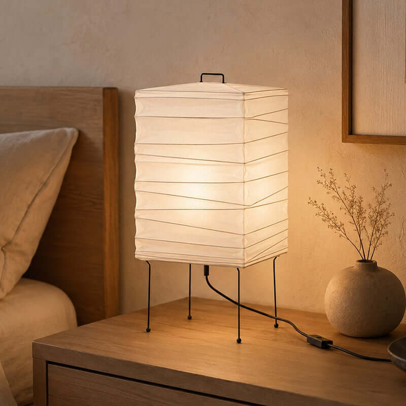Ribbed Papierlaterne Tischleuchte