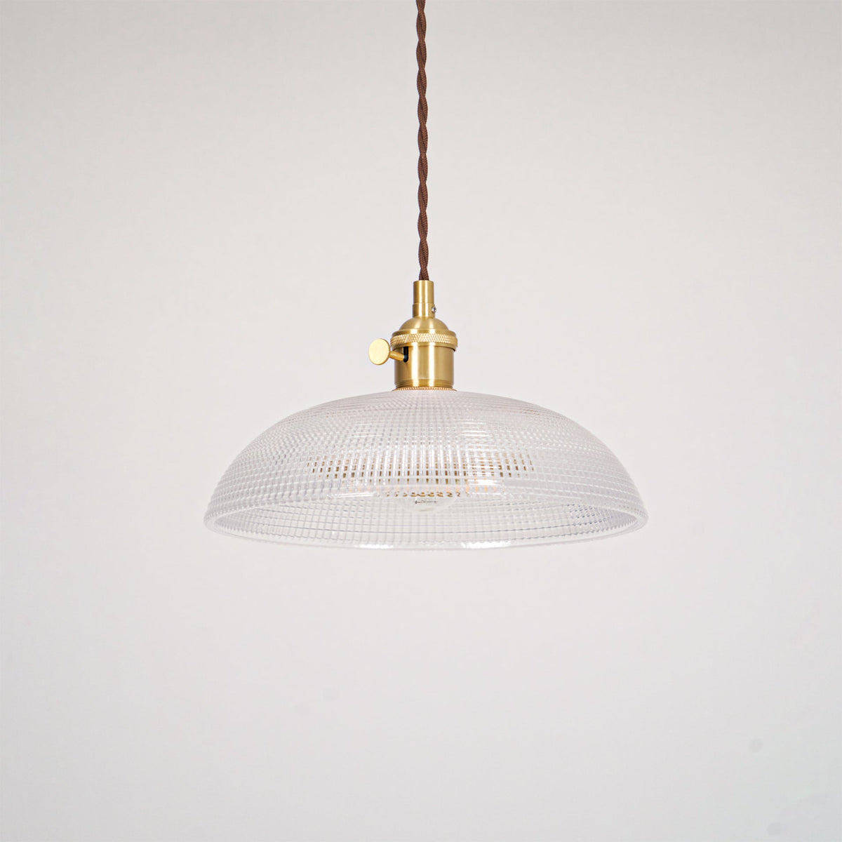 Crinel Messing- & Glas-Pendelleuchte
