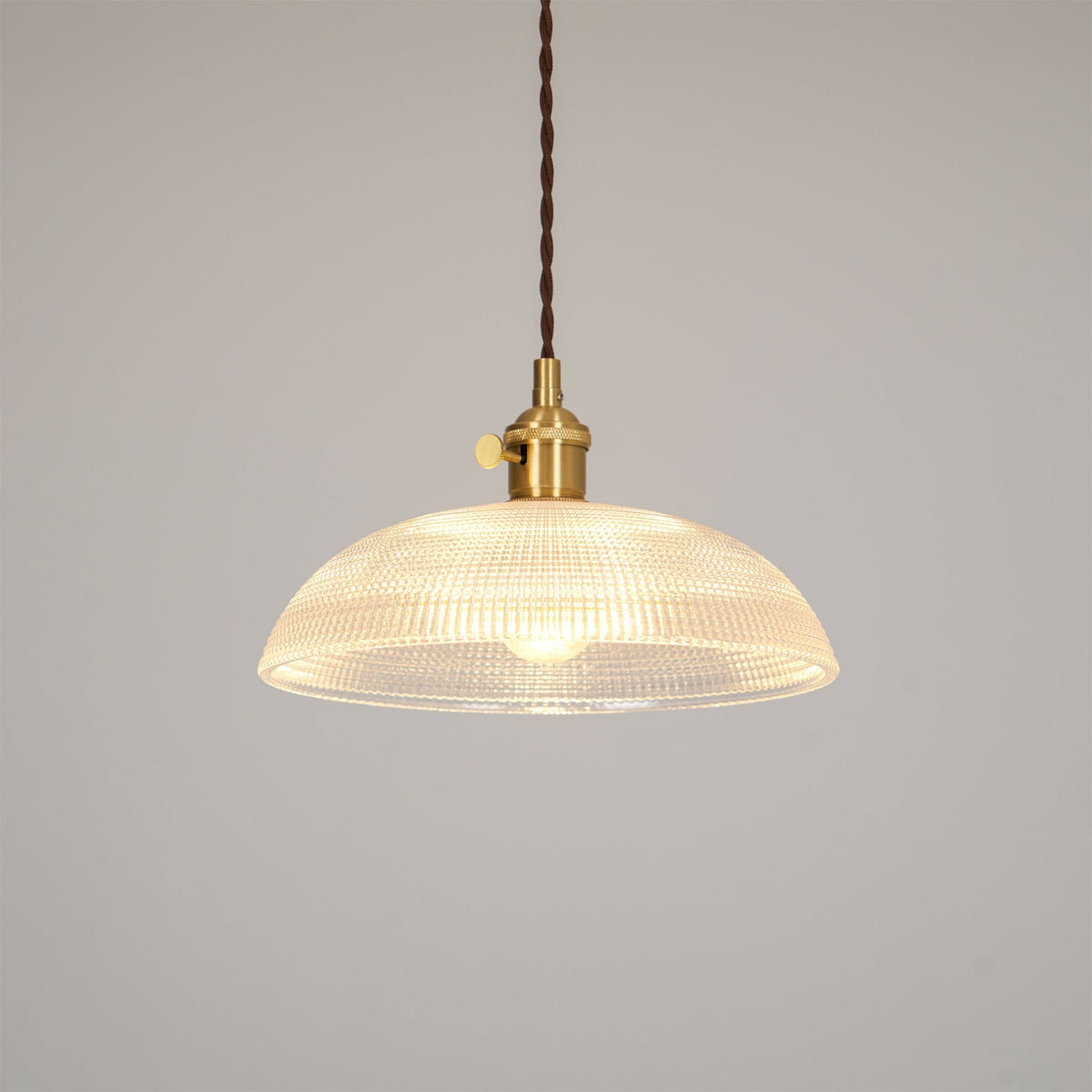 Crinel Messing- & Glas-Pendelleuchte