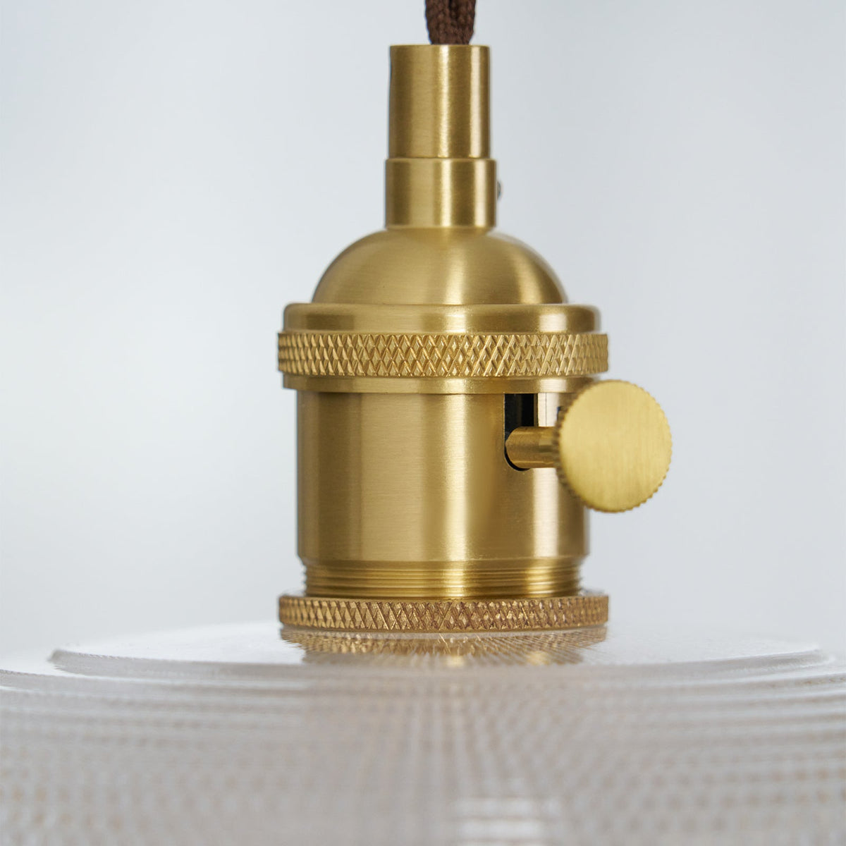 Crinel Messing- & Glas-Pendelleuchte