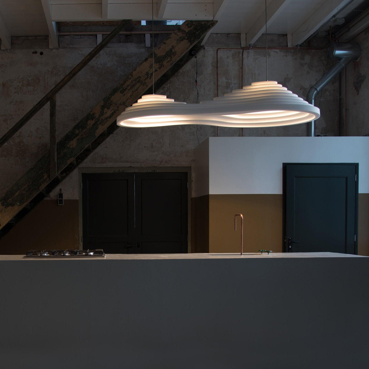 Niruise Minimalistische Kunstharz-Pendelleuchte