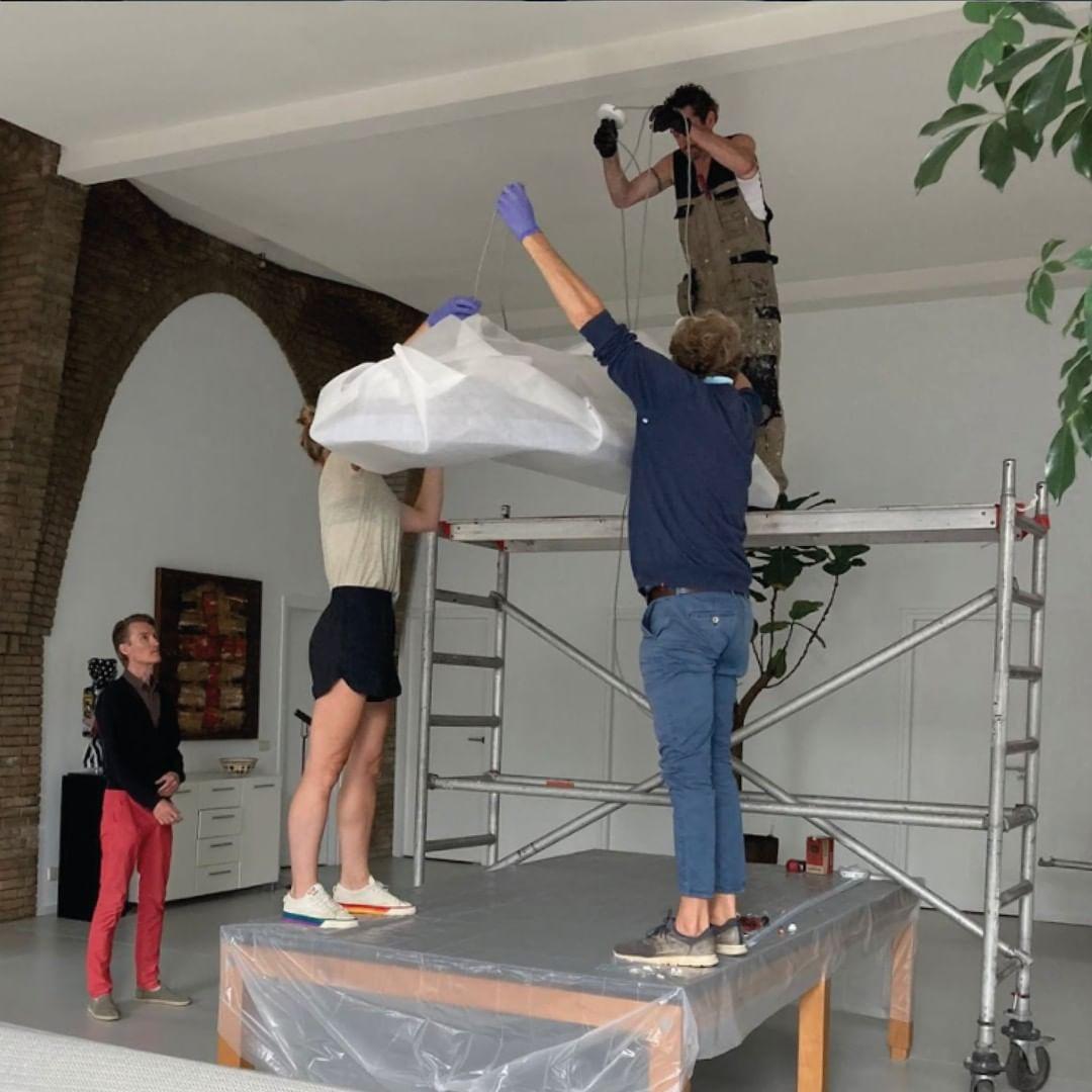 Lisken zeitgenössische Kunstfeld-Pendelleuchte aus Kunstharz