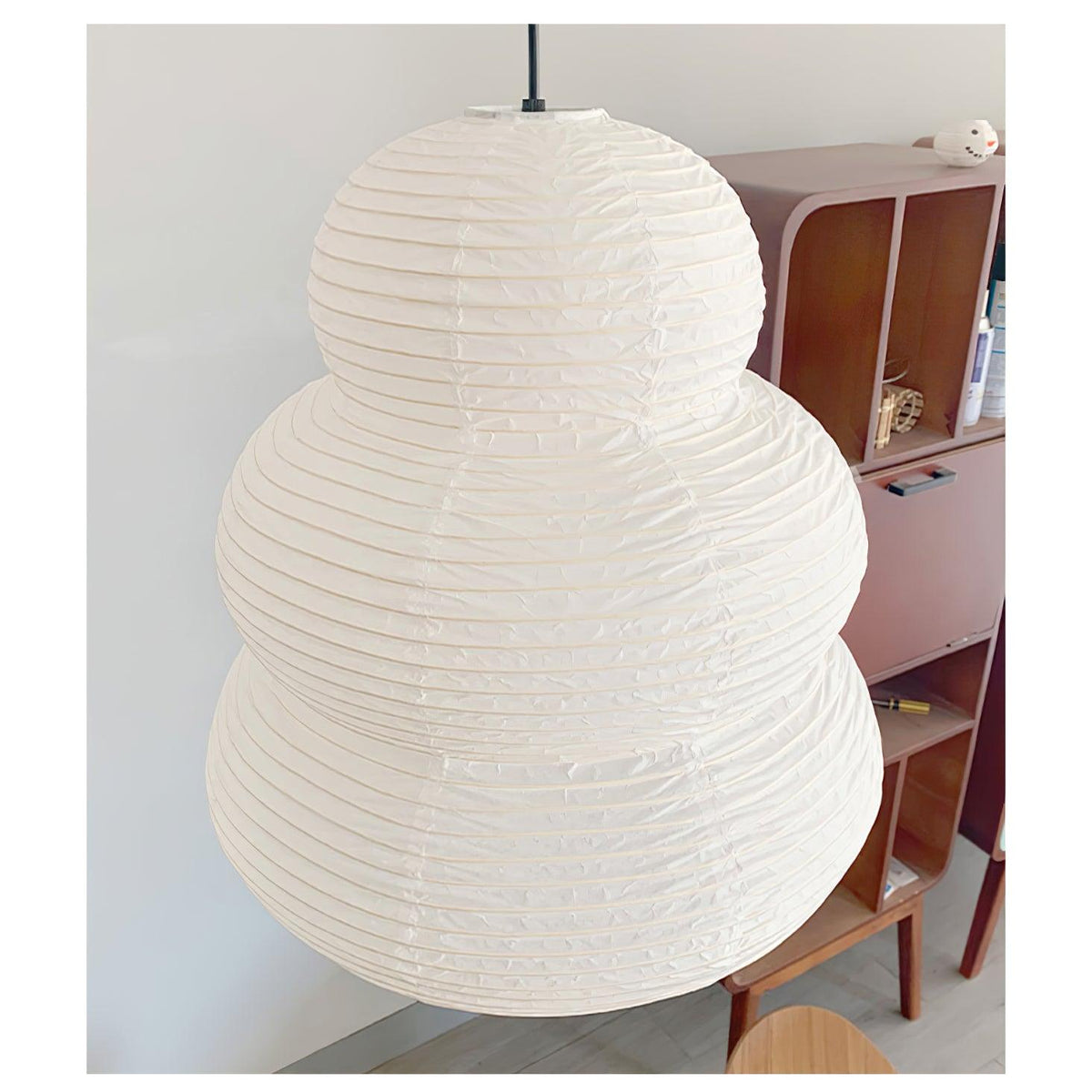 Solara Pendelleuchte Washi-Papier mehrstufige Laterne japanisch für Wohnzimmer
