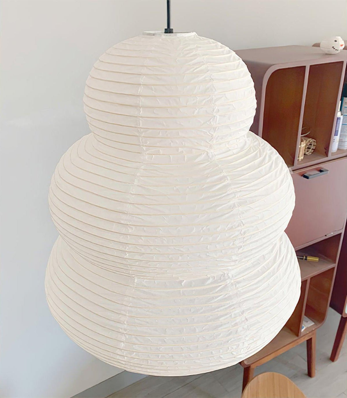Solara Pendelleuchte Washi-Papier mehrstufige Laterne japanisch für Wohnzimmer