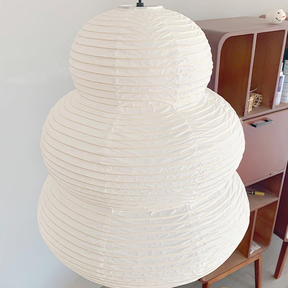 Solara Pendelleuchte Washi-Papier mehrstufige Laterne japanisch für Wohnzimmer