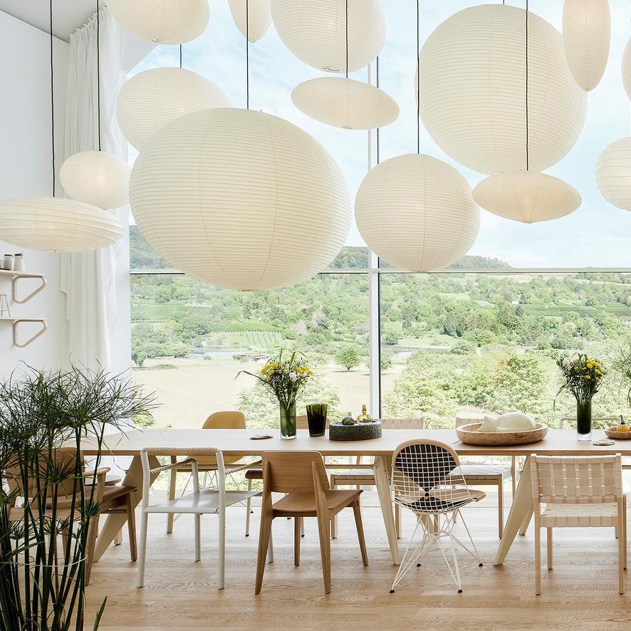Lunerelle Pendelleuchte aus Papier für Wohnzimmer